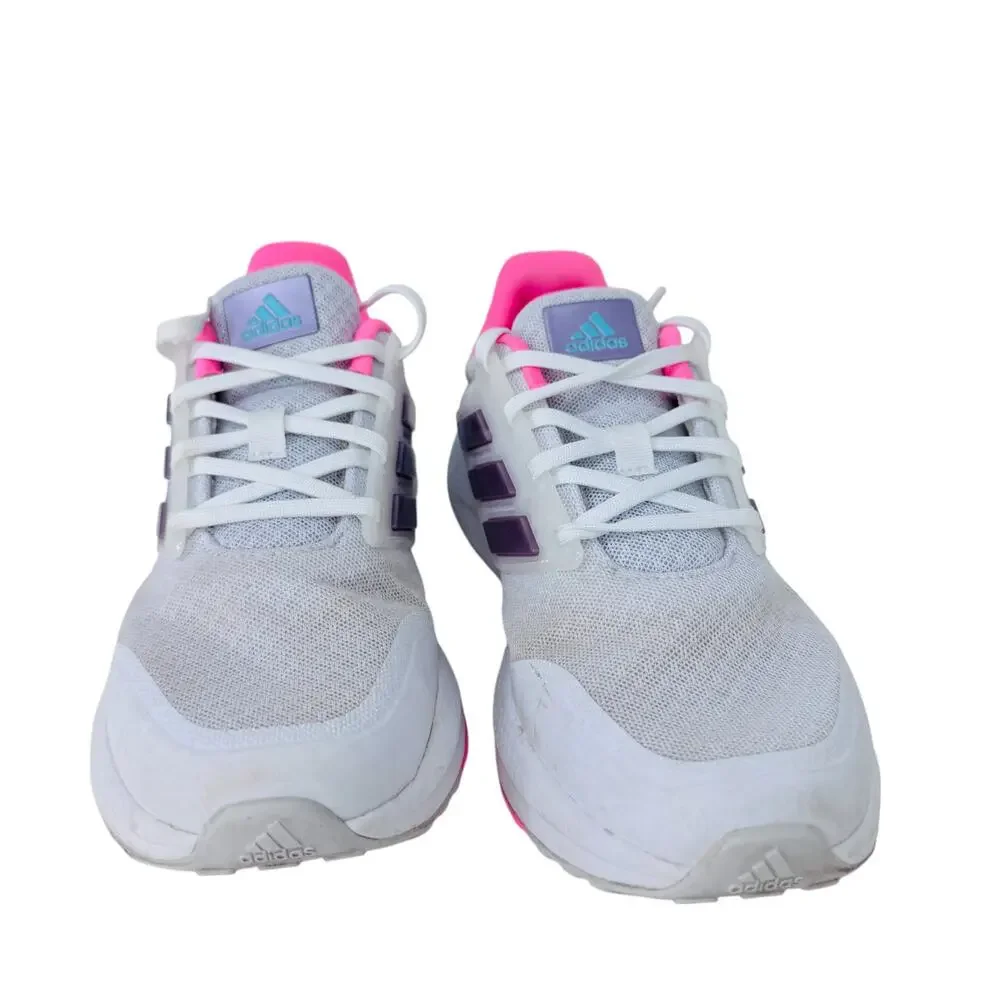 adidas EQ21 Run 2.0 Running Sneakers‎ Shoes Youth Size 3.5 White Lace Up HR1834